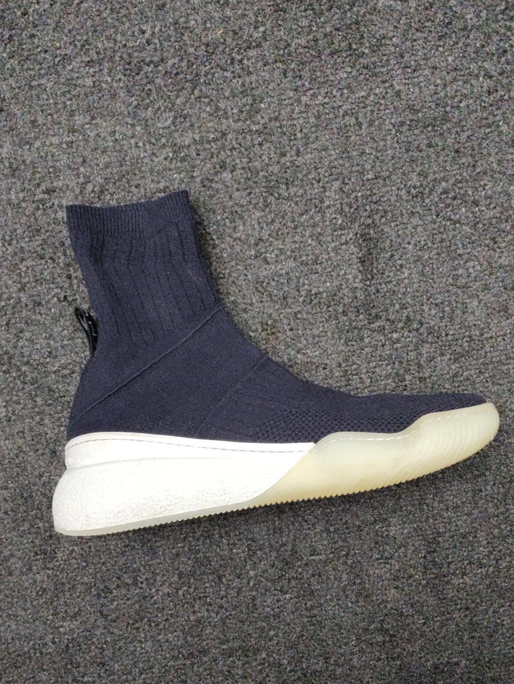 Stella McCartney Navy Knit Sock-Style Sneakers